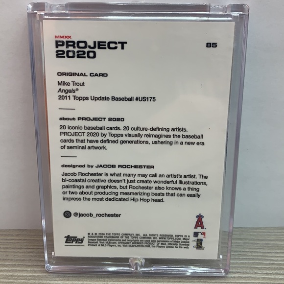 Project 2020 Mike Trout Artist Jacob Rochester #85 (MISC7) - Picture 2 of 2